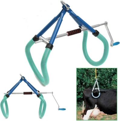 Cow Hip Lift OB Calving Milking Birthing Lame Cow 2200LB Adjustable Clamp 