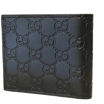 GUCCI Eclipse GG Canvas Bifold Wallet ① Gucci Eclipse GG Canvas Leather Wallet – LuxUness