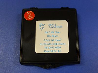 NEW - 80pcs Castech Wedged Glass Plate / Two-Surface AR 1480..1625nm