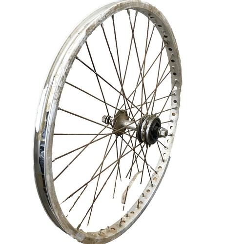 Mongoose Motomag II Old School BMX Vintage Wheels Wheelset Silver