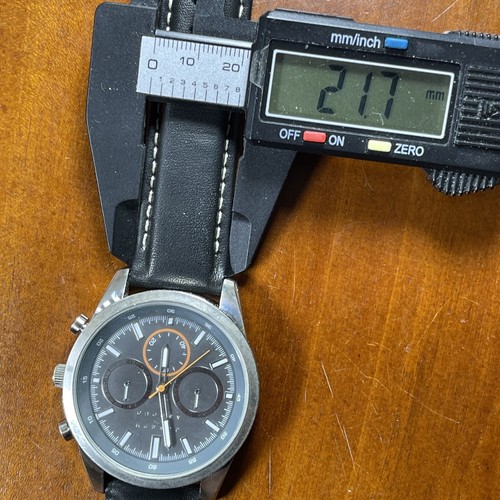 Orologio abito da uomo Joseph Abboud, nuovo cinturino in pelle cucito, corre, look/leggi - Foto 7 di 7