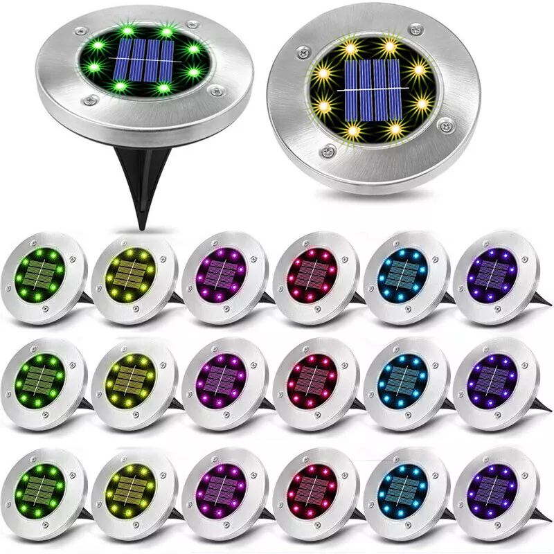 8 led 2024 solar ground lights