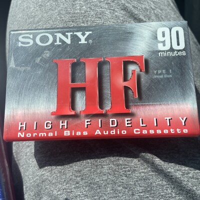 Sony HF High Fidelity Normal Bias Blank Audio Cassette Tapes 90 Min Sealed NEW