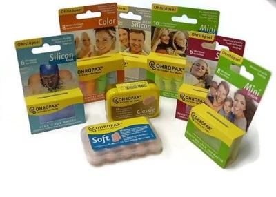 Ohropax Schlafbrille 3D Silicon Silikon Soft Aqua Windwolle Classic Color Mini