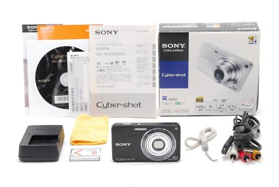 Read【MINT w/Box】Sony Digital Camera Cybershot DSC-W350 14.1MP Black From Japan