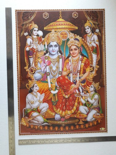 Ram Darbar Shri Rama Darbar - Big Poster 19x26 Inches | eBay Ram Darbar Shri Rama Darbar - Big Poster 19x26 Inches | eBay