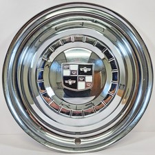  One Vintage 1956-1958 Studebaker 15 Chrome Hubcap Wheel Cover Used 