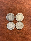 Lot Of 4 Mercury Dimes 1904, 1907, 1911, 1942