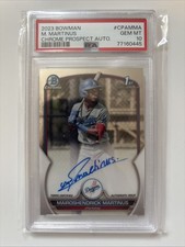 2023 Bowman Mairoshendrick Martinus Chrome Auto Refractor /499 1st Prospect
