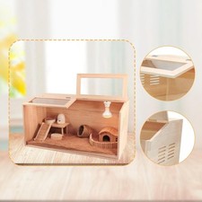 Chick Brooder Box Sturdy Double Doors Quail Coop for Birds Hamsters Supplies