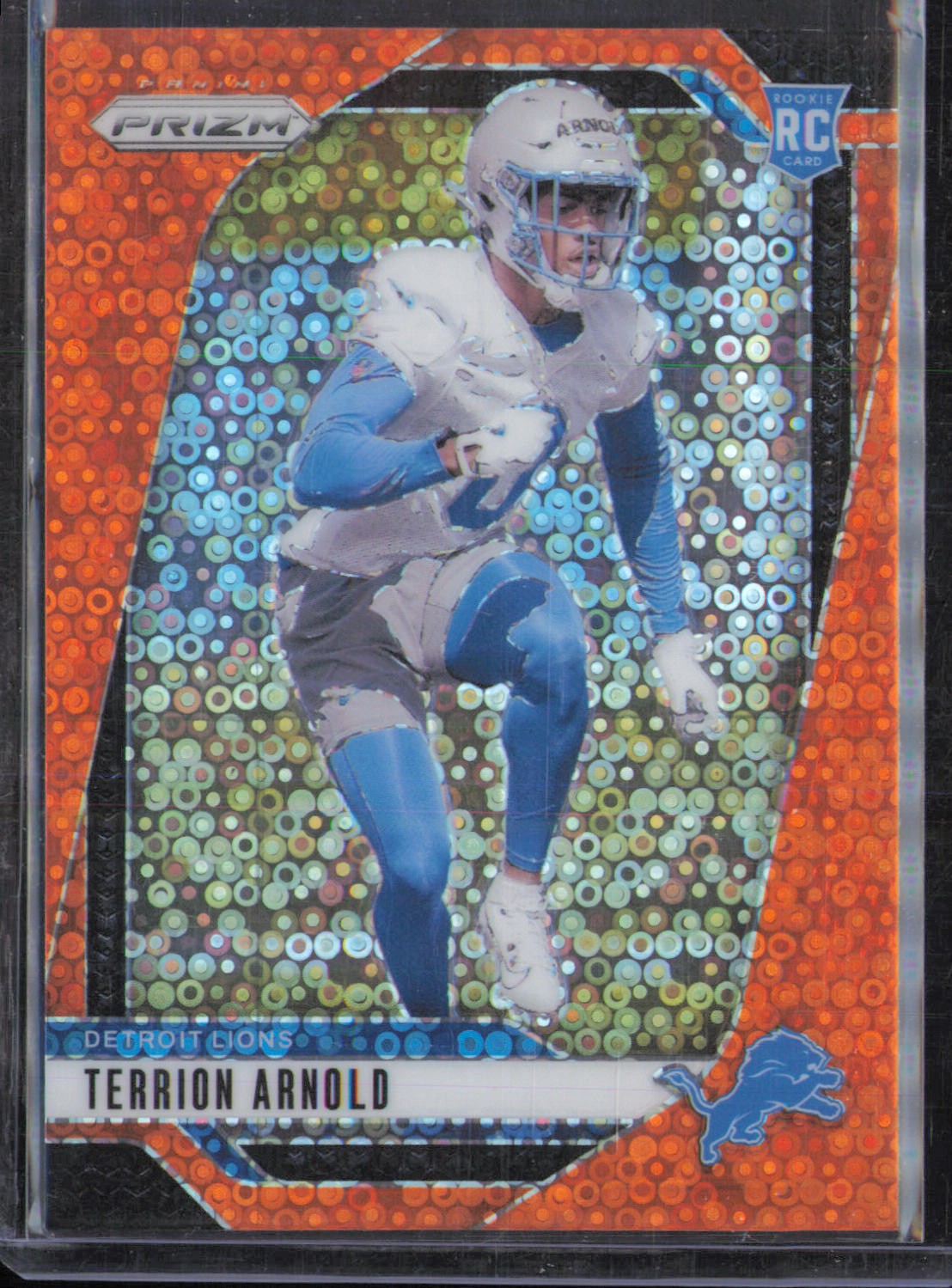 2024 Panini Prizm #389 Terrion Arnold Orange Disco Prizm