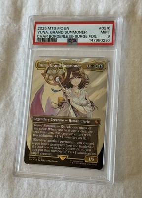 Yuna, Grand Summoner (Borderless) (Surge Foil) Commander: Final