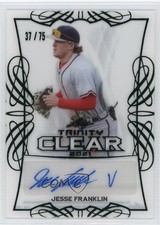 2021 Leaf Trinity Clear Green 37/75 Jesse Franklin V #CA-JF2 Auto nd3