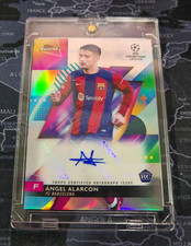2023-24 Topps Finest UCL & UEL Rookie Chrome Ref Angel Alarcon Auto - Barcelona