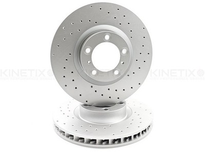 PAAR GESCHLITZTE BREMSSCHEIBEN VORNE FÜR PORSCHE TAYCAN 2019- 360mm