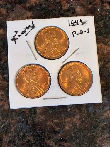 Photo of a 1944-P Lincoln Wheat Cent from an eBay listing that sold on Jul 23, 2026