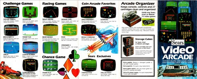 #ad Sears Roebuck amp; Co Sears Video Arcade Cartridges Vintage Travel Leaflet SL11 $27.00