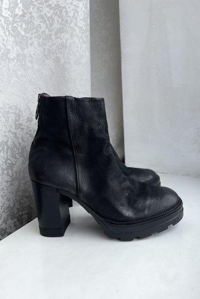 Women Mjus Boots Black Leather 38