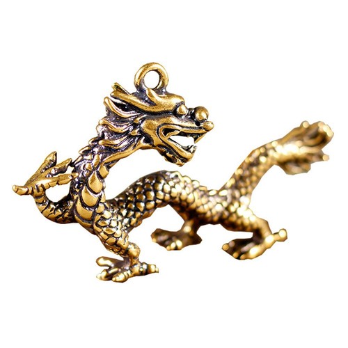 Dragon Collectible Sculpture in Bronze for Chinese Mythology Home Decor - Picture 12 of 12