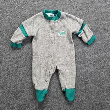 VINTAGE CARTERS Baby Small Footed Terrycloth Romper Sleeper USA Made Sneaker