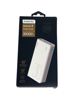 ROMOSS Sense 8+ 30000Mah Power Bank Fast Charging 18W PD USB-C Portable Charger