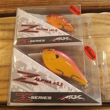 2 Team ARK Z-Alpha Silent Fishing Lures S2.5 And MS8 Crankbaits NIP 