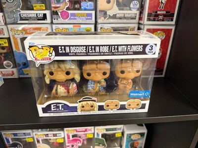 E.T. In Disguise, In Robe, With Flowers 3 Pack Funko Pop Walmart Exclusive