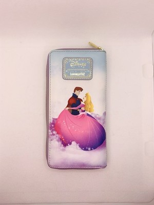 Loungefly Disney Sleeping Beauty Princess Castle Series Zip Around Wallet NEW