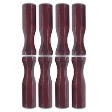 Soccer Table Handles, 5/8 inch Wooden Foosball Handle Grip, 8 Pack Mahogany