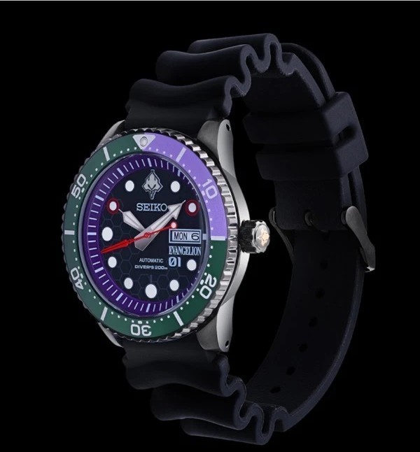 Seiko x Evangelion watch Limited to 300 EVA-01 DIVER'S WATCH （EVA
