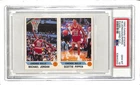 1990 Panini Sticker Michael Jordan Scottie Pippen Hand Cut Panel PSA 10 GEM MINT