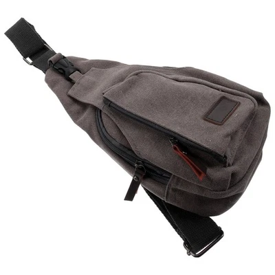 Cool Men's Outdoor Sports Casual Canvas Déséquilibre Sac à dos Sac à - Photo 1/4