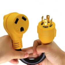 30 Amp Generator to RV Power Adapter,4-Prong 125/250V Male Locking Plug to Ru...