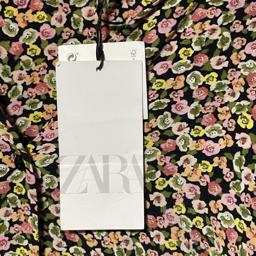 Zara Women's Floral Long Sleeve Dress - Size Xl - Picture 2 of 5