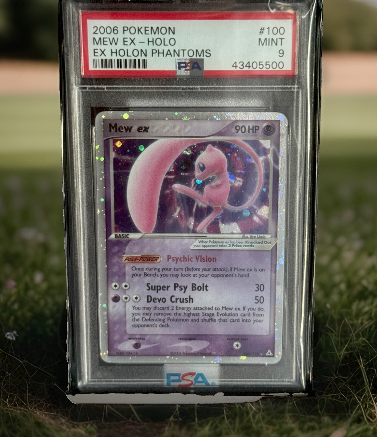 Pokémon Mew EX Holo 100/110 Holon Phantoms PSA 9 