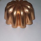 Vintage Copper Tone Fluted Aluminum Jello Mold Cake Pan 3.5 Cup Wall Decor 6.75" — photo 6