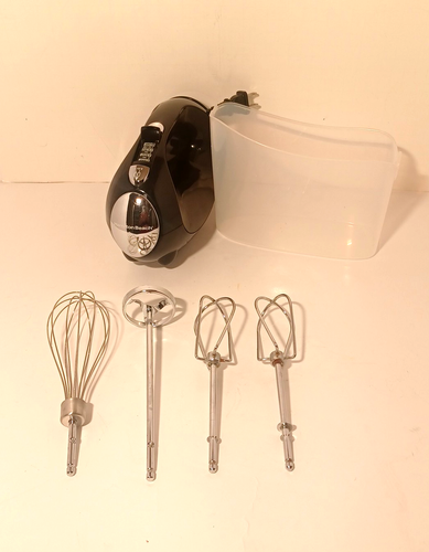 Miscelatore manuale elettrico vintage Hamilton Beach 6 velocità custodia a scatto con attacchi 62676 - Foto 4 di 16