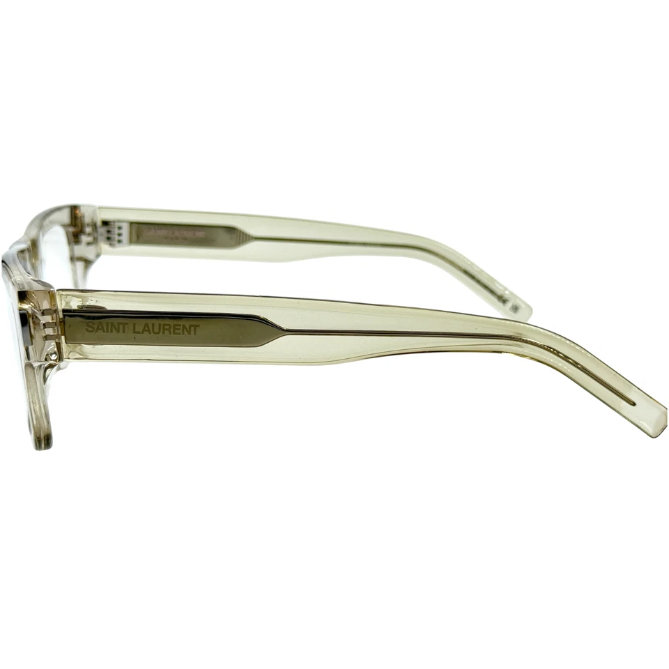 Saint Laurent SL574 armação de óculos masculina de plástico 003 bege 52-21 Japão com estojo - Imagem 4 de 4