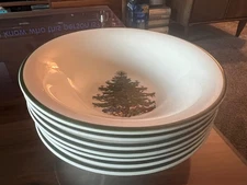 Cuthbertson Christmas Tree 6.25” Fruit Dessert Bowls, Set of 7