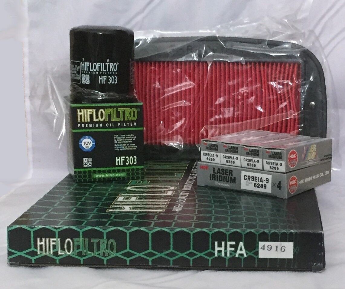 Service Kit For YAMAHA YZF R1 2002 to 2003 Air / Oil Filter and Spark Plugs