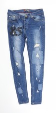 IGA Damen Blue Denim Skinny Jeans Gr&ouml;&szlig;e 26 in L26 in