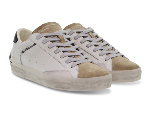 Sneakers Crime London 14009 BB in white leather - Men's Shoes - Picture 5 of 5