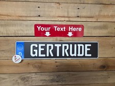 Custom Black On Black Matte German License Plate - Customize Your Plate Euro