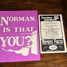 1976 Kenley Players Norman Is That You Signed Autograph Harvey Korman Rare