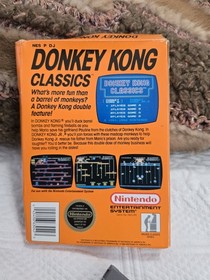 Donkey Kong Classics Nintendo NES Box  & game Authentic 