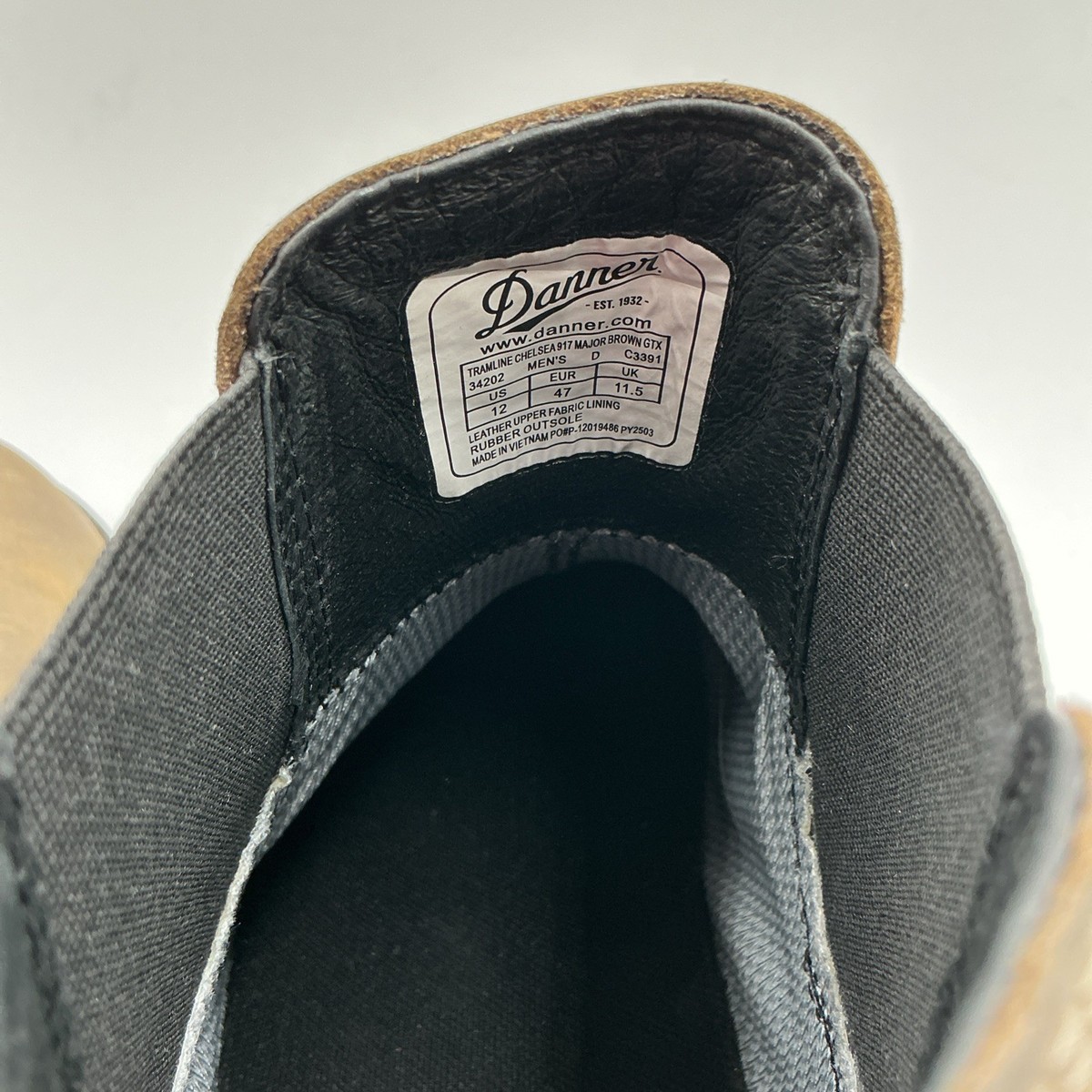Danner Tramline Men's Chelsea 917 GTX Waterproof Shoes Brown Size