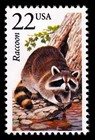 10x RACCOON 1987 22c Wildlife Animals US Postage Stamp Unused MINT NH