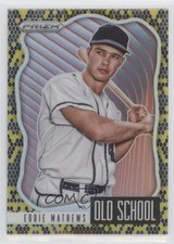 2021 Panini Prizm Old School Snakeskin Prizm 11/50 Eddie Mathews #OS-4 HOF 00m5