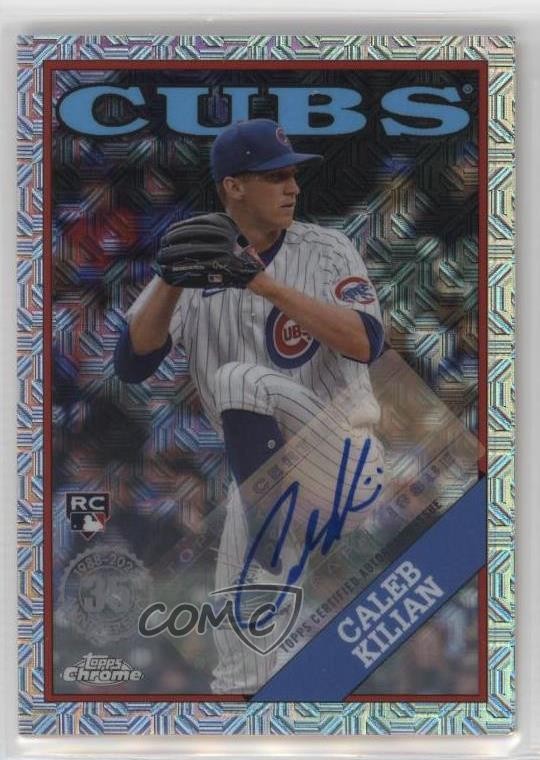 2023 Series 1 1988 Topps Chrome Silver Pack Caleb Kilian Rookie Auto RC 08jk