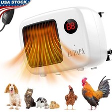 Powerful Pet House Heater Wall Mounted Quiet Thermostat Safe Indoor 300W 600W US